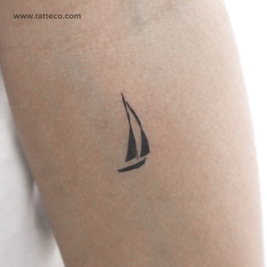 Tatuaje temporal de velero - Juego de 3