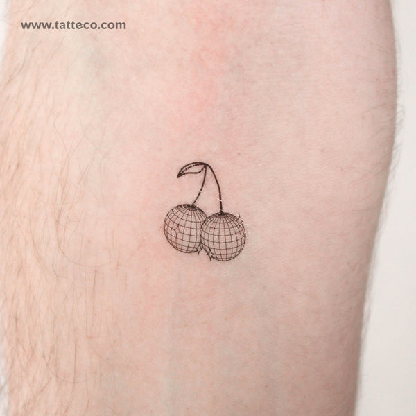 Disco Cherries Temporary Tattoo - Set of 3