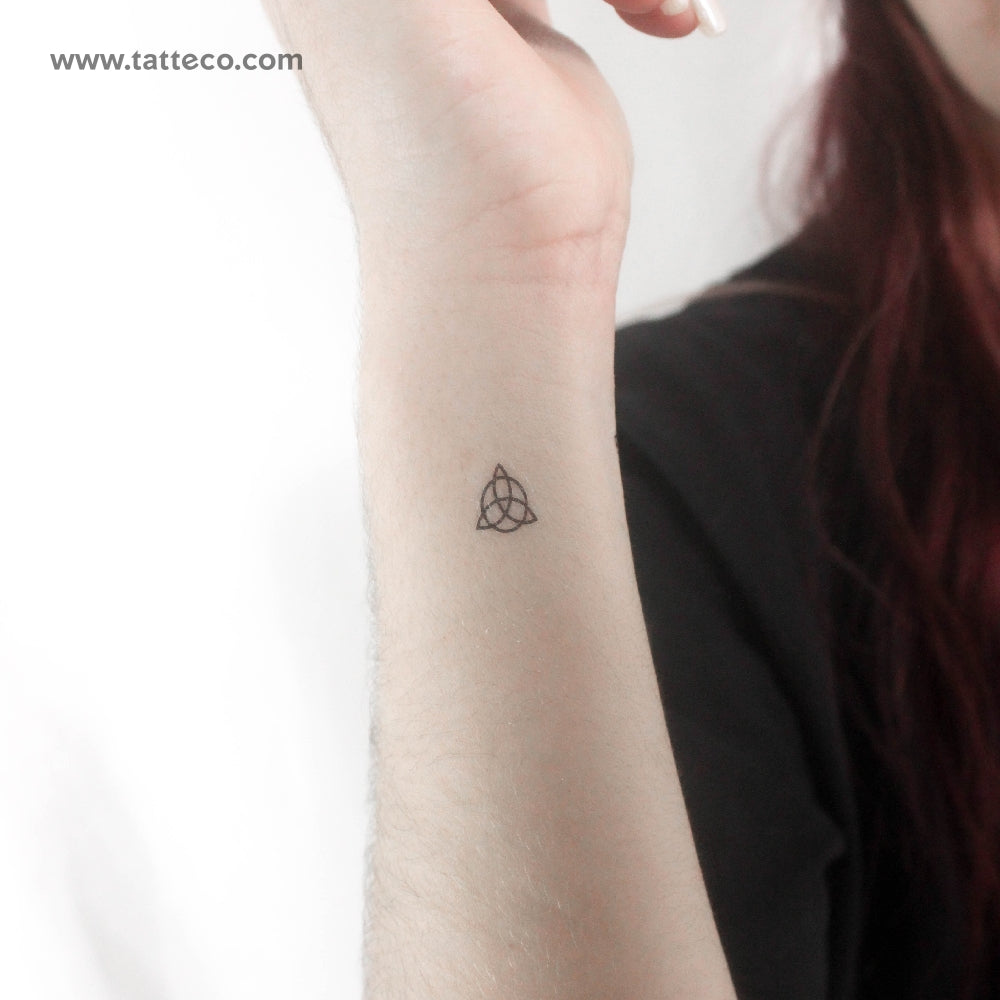 Small Trinity Knot Temporary Tattoo - Set of 3