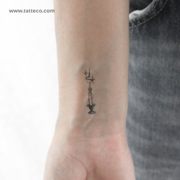 Candle Temporary Tattoo - Set of 3