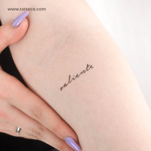 Valiente Temporary Tattoo - Set of 3