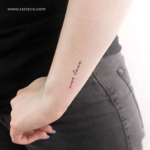 One Love Temporary Tattoo - Set of 3