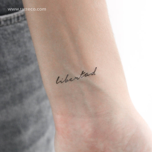 Tatuaje temporal Libertad - Juego de 3
