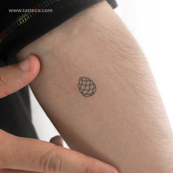 Minimalist Pine Cone Temporary Tattoo - Set of 3