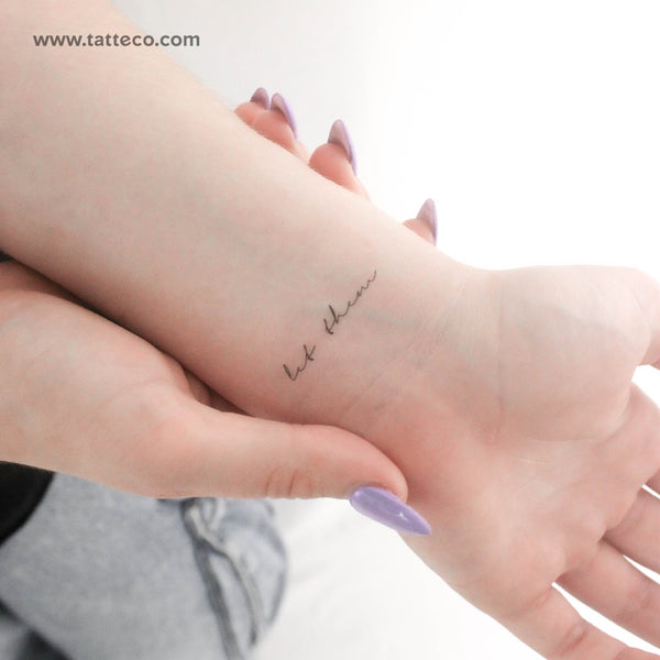 Small Let Them Temporary Tattoo - Set of 3
