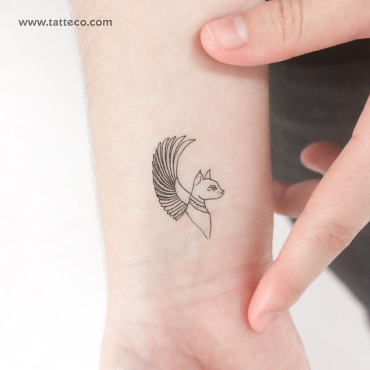Tatuaje temporal de Bastet - Juego de 3