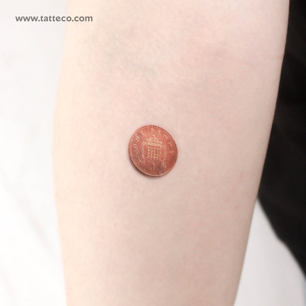 1 Penny Temporary Tattoo - Set of 3