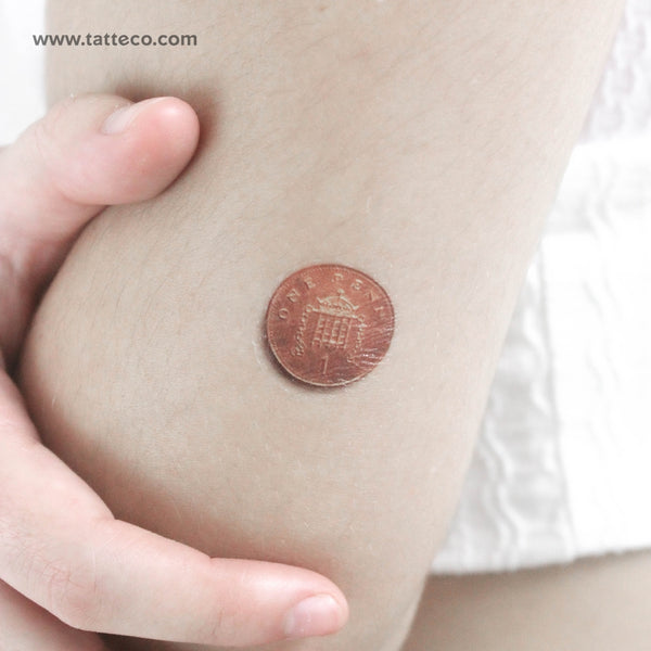 1 Penny Temporary Tattoo - Set of 3