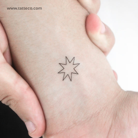 Tatuaje temporal de la estrella de Ishtar - Juego de 3