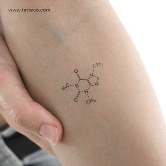 Tatuaje temporal de cafeína - Juego de 3
