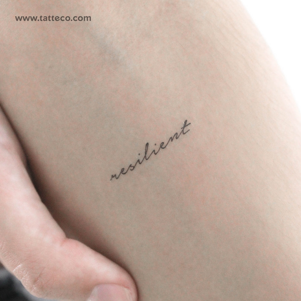 Resilient Temporary Tattoo - Set of 3