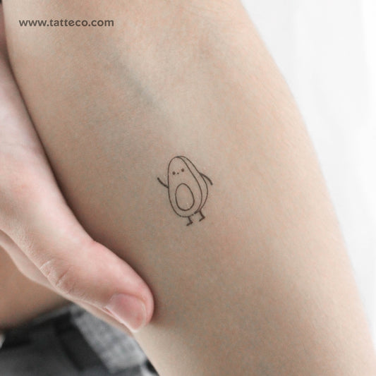 Tatuaje temporal de aguacate desigual (juego de 3)