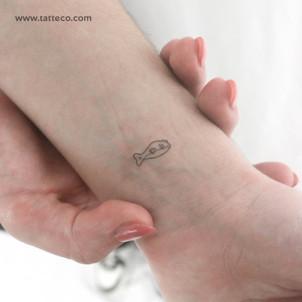 Pufferfish Temporary Tattoo - Set of 3