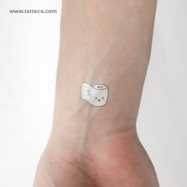 Toilet Paper Temporary Tattoo - Set of 3