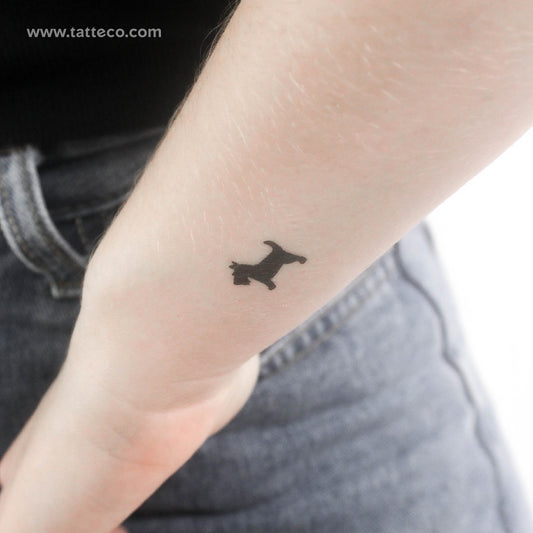 Tatuaje temporal de terrier escocés - Juego de 3