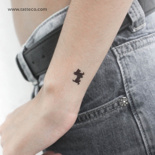 Tatuaje temporal de un pequeño escocés (juego de 3)