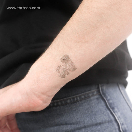 Tatuaje temporal pequeño de maltés (juego de 3)