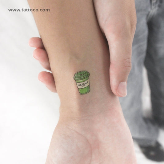 Takeaway Matcha Temporary Tattoo - Set of 3