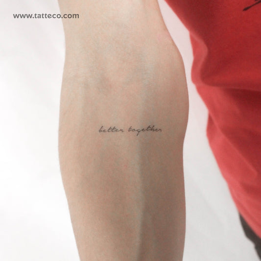 Better Together Temporary Tattoo - Set of 3