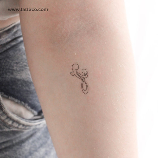 Tatuaje temporal con símbolo de madre e hija (juego de 3)