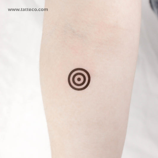 Tatuaje temporal de objetivo - Juego de 3