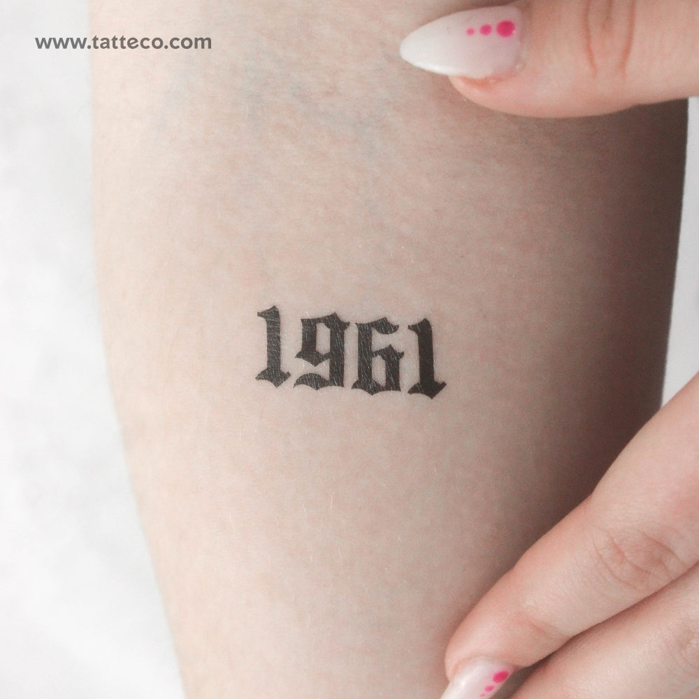 Tatuaje temporal gótico de 1961 (juego de 3)