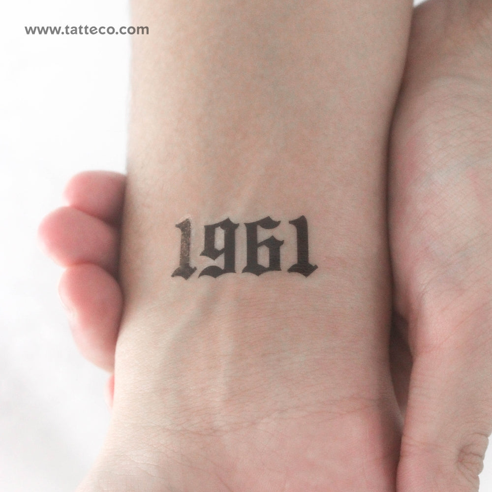 Tatuaje temporal gótico de 1961 (juego de 3)