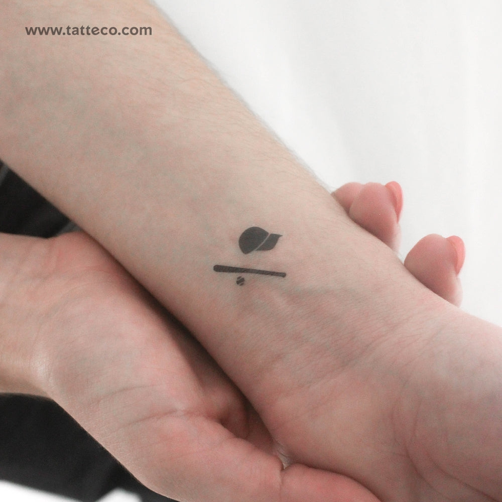 Baseball Kit Temporary Tattoo - Set of 3