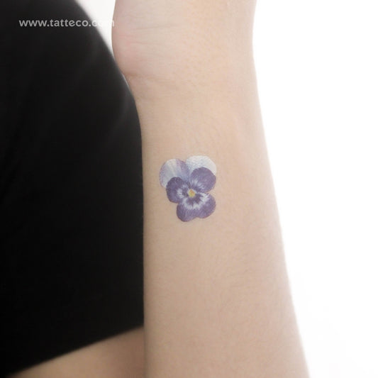 Tatuaje temporal de pensamiento azul - Juego de 3