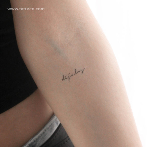 Handwritten Font Déjalos Temporary Tattoo - Set of 3