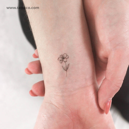 Tatuaje temporal de lirio - Juego de 3