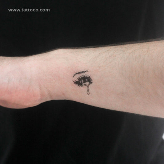 Tatuaje temporal "Ojo pequeño llorando" de Tukoi - Juego de 3