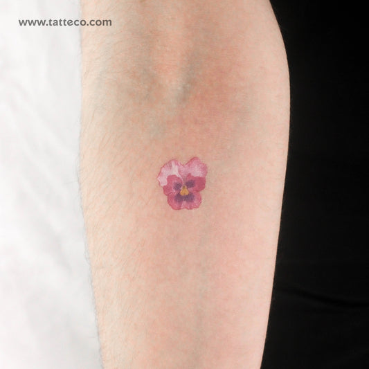 Tatuaje temporal de pensamiento rosa - Juego de 3