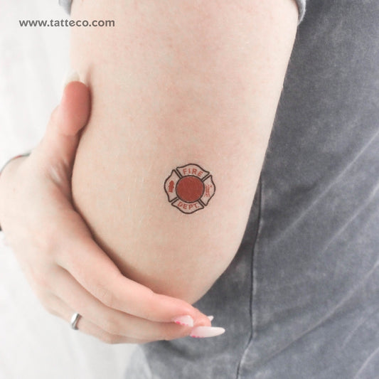 Fire Dept Temporary Tattoo - Set of 3