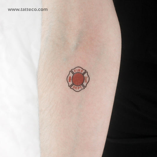 Fire Dept Temporary Tattoo - Set of 3