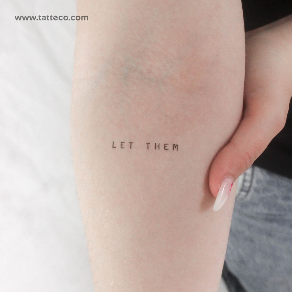 Uppercase Let Them Temporary Tattoo - Set of 3