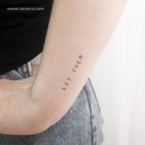 Uppercase Let Them Temporary Tattoo - Set of 3