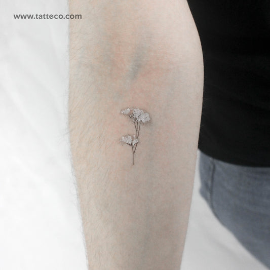 Tatuaje temporal de gypsophila - Juego de 3