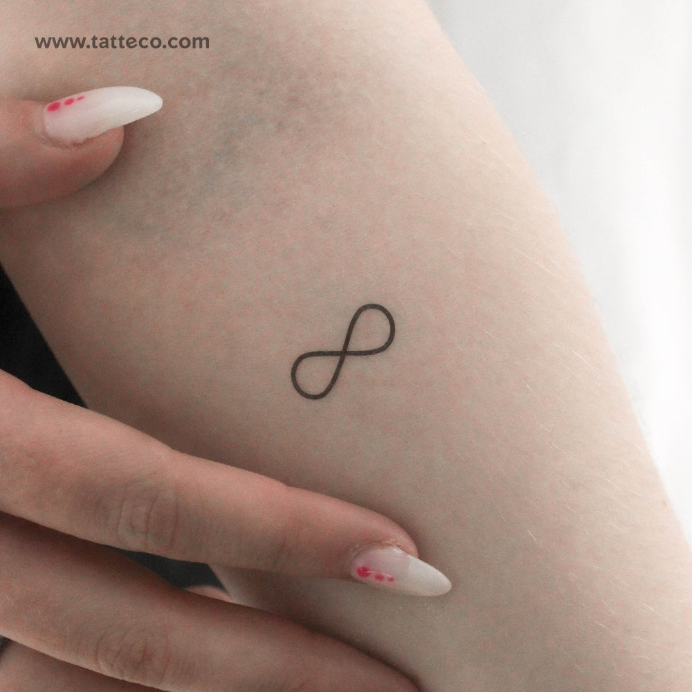 Bold Infinity Symbol Temporary Tattoo - Set of 3 – Tatteco
