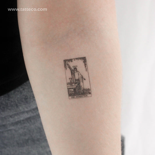 Little The Magician Tarot Card Temporary Tattoo - Set of 3