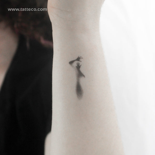 Human Silhouette Temporary Tattoo - Set of 3