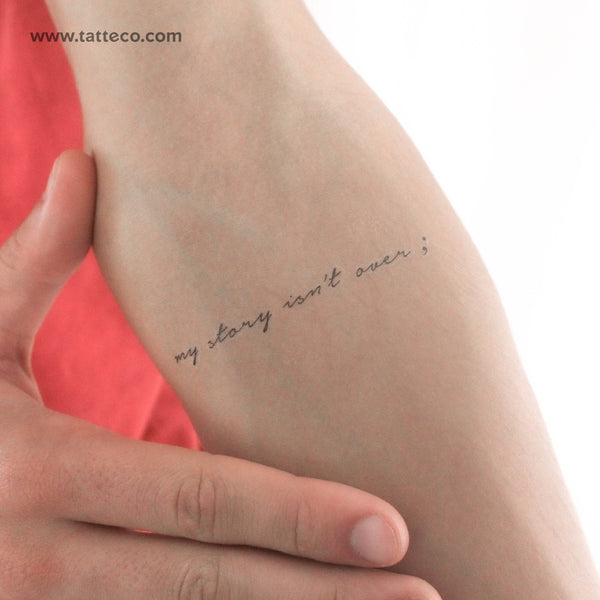 My Story Isn't Over Temporary Tattoo - Set of 3