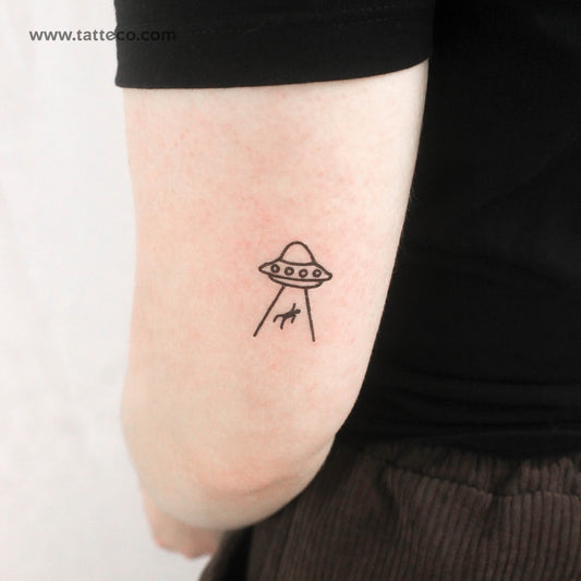Alien Abduction Temporary Tattoo - Set of 3