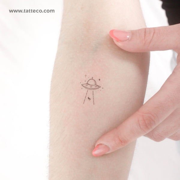 UFO Abduction Temporary Tattoo - Set of 3