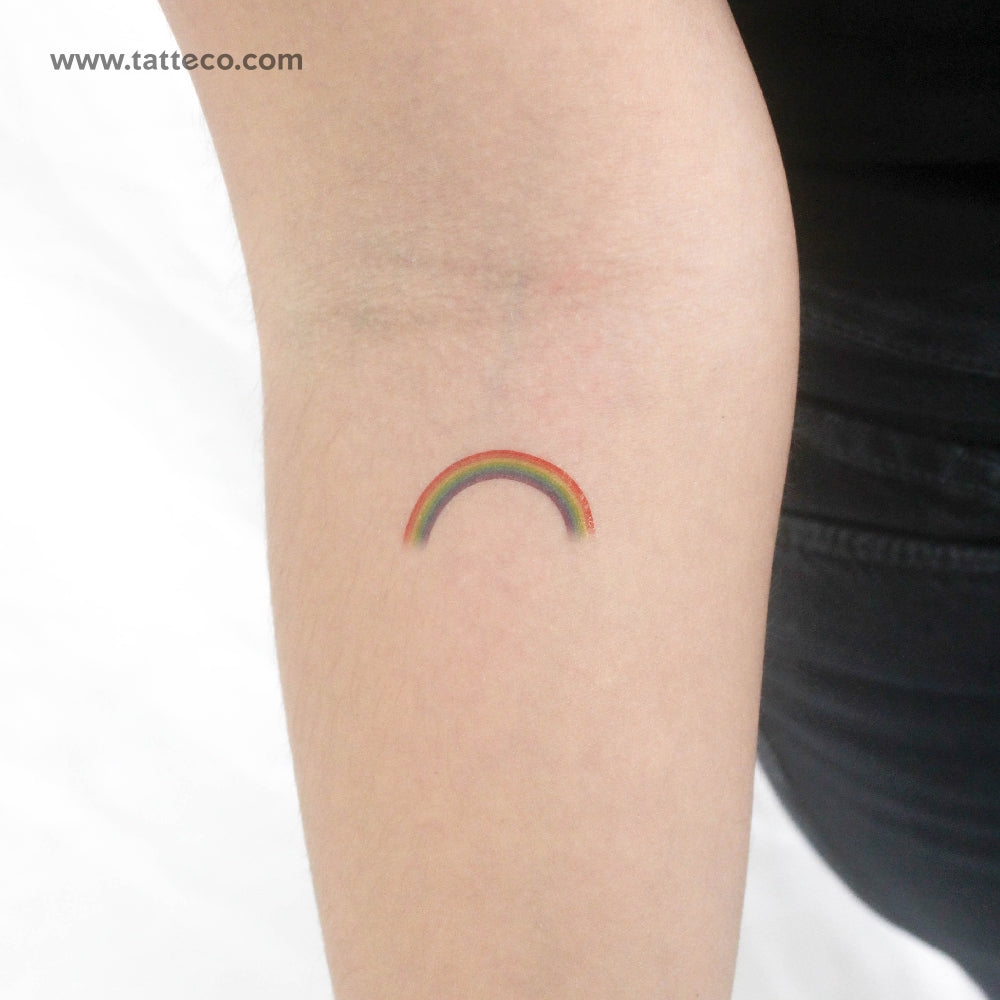 Color Rainbow Temporary Tattoo - Set of 3