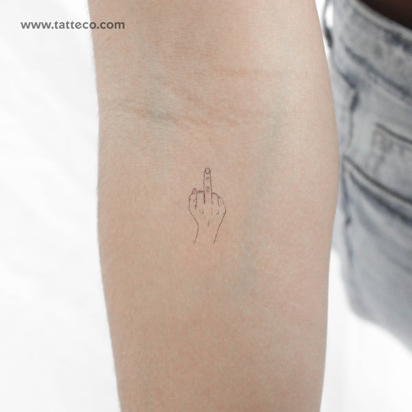 The Finger Temporary Tattoo - Set of 3