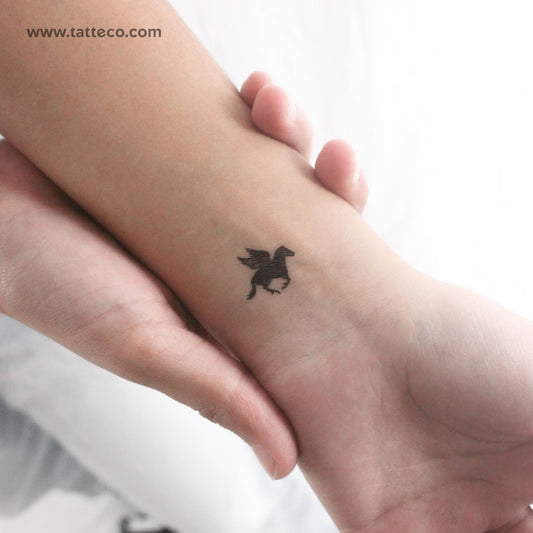 Tatuaje temporal de pequeño pegaso - Juego de 3