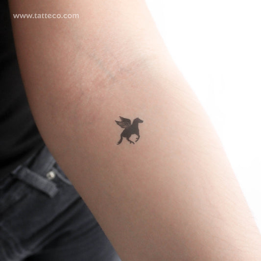 Tatuaje temporal de pequeño pegaso - Juego de 3