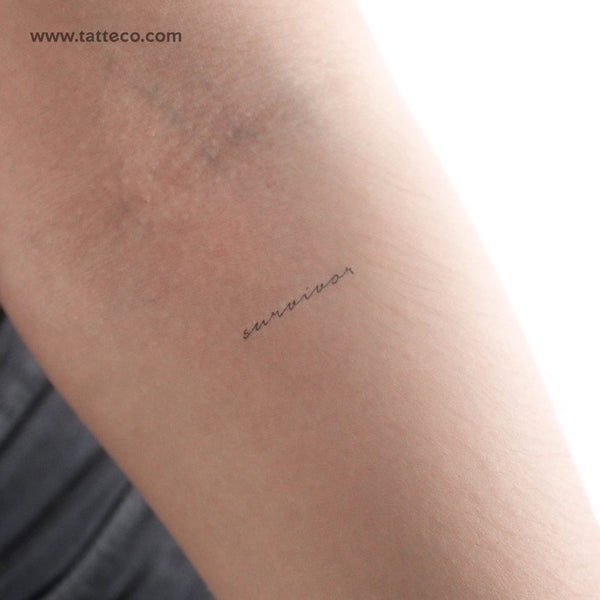 Survivor Temporary Tattoo - Set of 3