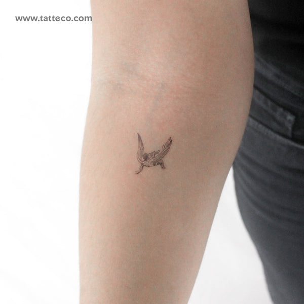 Small Falling Angel Temporary Tattoo - Set of 3